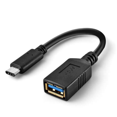 USB Type C (USB-C) to Type A (USB-A) Female Adapter Cable - SuperSpeed ...