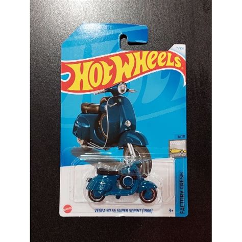Hot Wheels Vespa Ss Super Sprint Blue Shopee Malaysia
