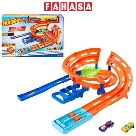 Bộ Thử Thách Đường Đua Hot Wheels Xoắn Kép Xoay Vòng Hot Wheels HTK Shopee Việt Nam