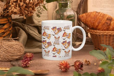 Corgi Coffee Mug, Cute Halloween Corgi Character Mug, Halloween Pet