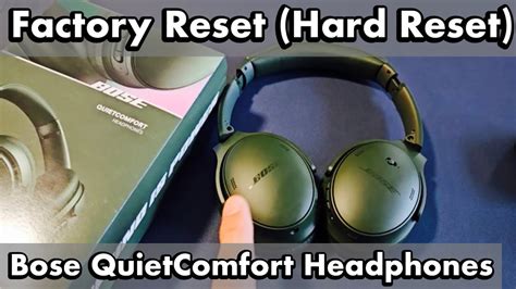 Bose Quietcomfort Headphones How To Factory Reset Hard Reset Fix