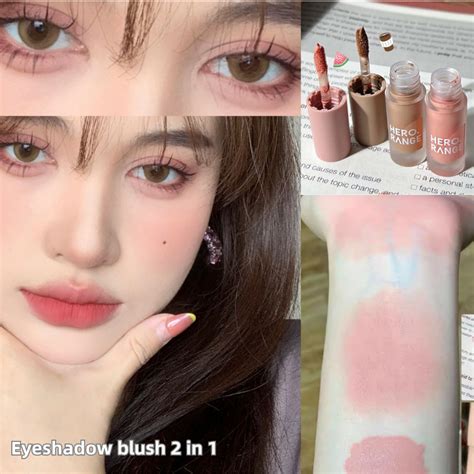 4 Colors Velvet Liquid Blush Matte Natural Brighten Skin Color Nude Makeup Rouge Eyeshadow