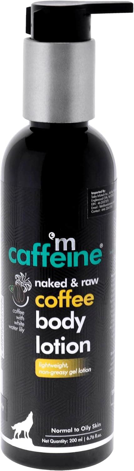 Mcaffeine Naked And Raw Coffee Body Lotion Moisturization White Water Lily Shea Butter