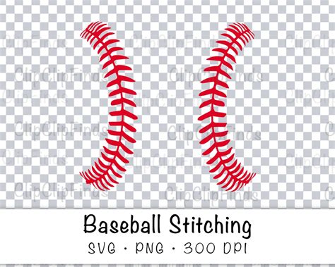 Baseball Stitching Svg And Png Transparent Background Clip Art Etsy Uk