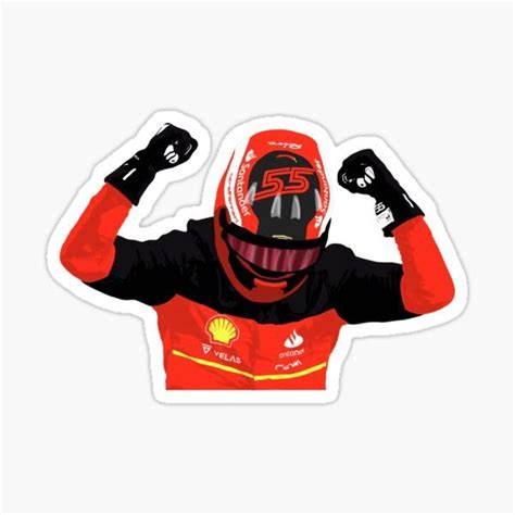 Carlos Sainz Sticker Silverstone Racing Stickers Cute Stickers