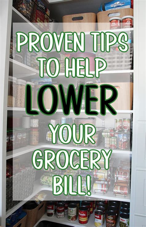 Proven Tips To Help Lower Your Grocery Bill - Thrifty Nifty Mommy