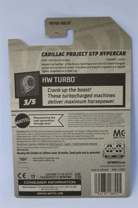 Hot Wheels Cadillac Project GTP Hypercar Black HW Turbo EBay