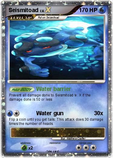 Pokémon Seismitoad 54 54 - Water barrier - My Pokemon Card