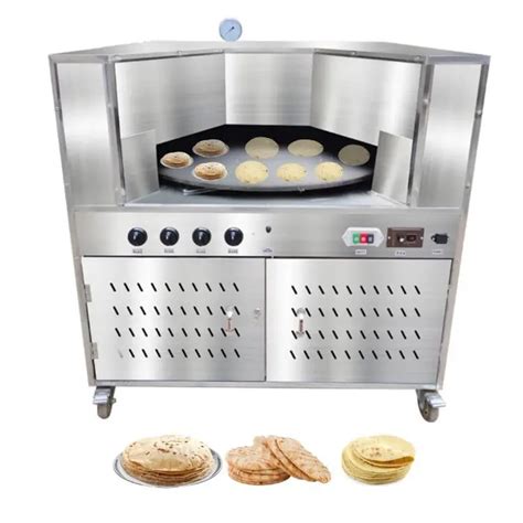 Commercial Arabic Automatic Rotating Flat Pita Rotary Roti Machine