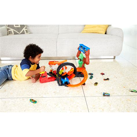 Set De Joaca Hot Wheels City Toxic Creatures Cursa Gorila Slime Emag Ro