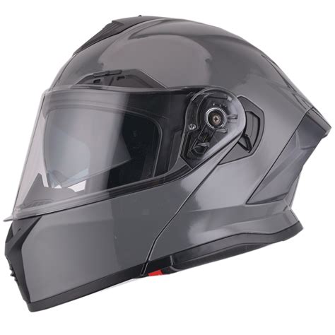 Dual Visors Motorcycle Modular Full Face Helmet With Dot For Adults