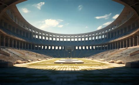 Um estádio uma grande arena e uma placa que diz não sou torcedor