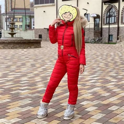 Женская верхняя одежда, зимние лыжные костюмы, женский цельный лыжный ...