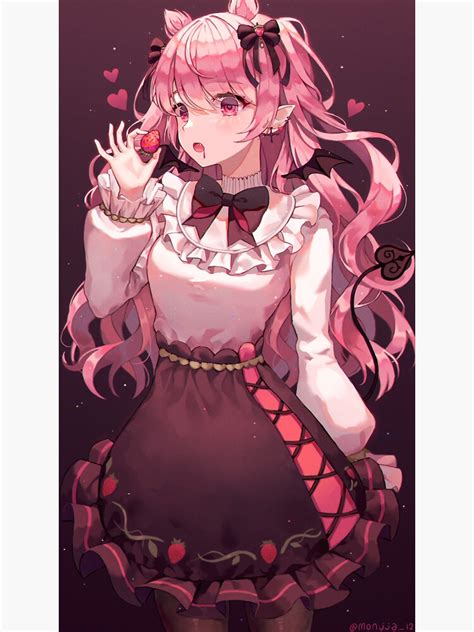 Hentai Pink Hair Cute Girl Sticker For Sale By MrKorecki Redbubble