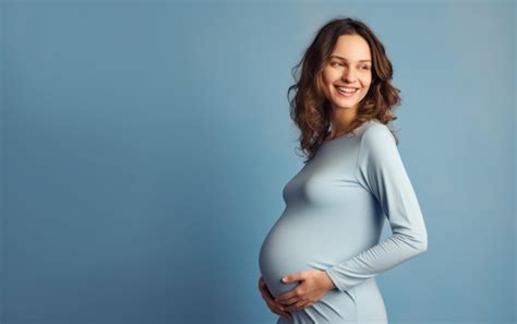 Premium Photo Happy Pregnant Woman Touching Her Belly