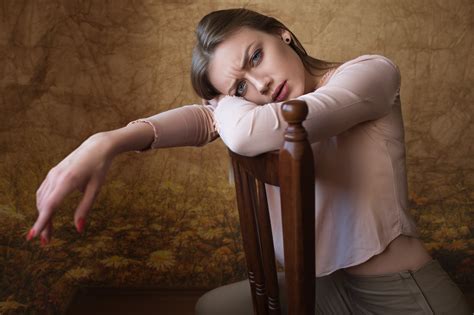 X Girl Model Blue Eyes Woman Brunette Wallpaper Coolwallpapers Me