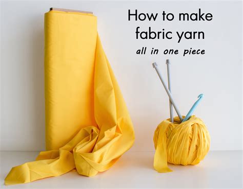 How To Make Fabric Yarn All In One Piece Knits For Life