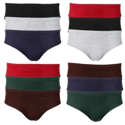 Knocker Men S 3 Pack Cotton Solid Bikini Briefs EBay