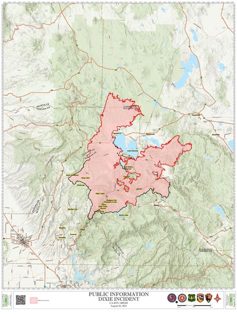 Northern California Dixie Fire Update Map