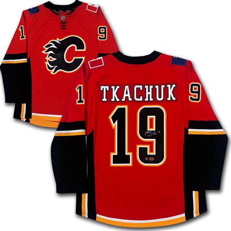 Matthew Tkachuk Autographed Calgary Flames Fanatics Jersey Nhl Auctions