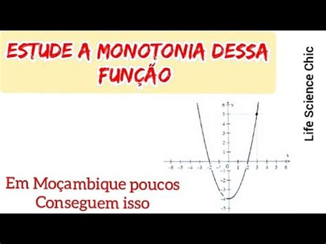 Como estudar a monotonia de uma função Quadrática YouTube