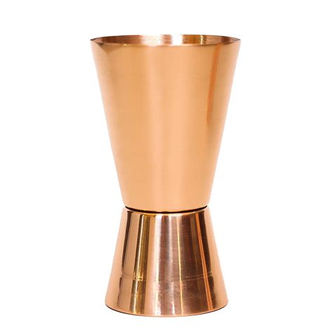 Buy Parijat Handicraft Solid Pure Copper Jigger Shot Glasses Double