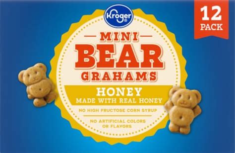 Kroger Mini Honey Bear Grahams Multipack 12 Ct 1 Oz Smiths Food