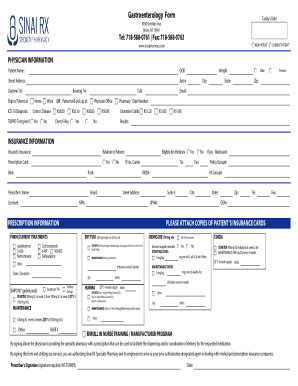 Fillable Online Gastroenterology Form Fax Email Print Pdffiller