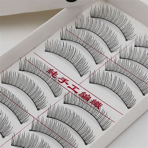 ชด ขนตาปลอมธรรมชาตจำลองหนาและยาว light nude แตงหนาผาฝาย soft stalk แตงหนาญปน