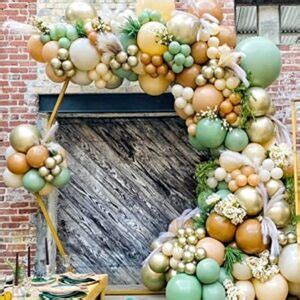 Safari Woodland Sage Olive Green Brown Nude Cream Neutral Balloons Balloon Garland Kit Jungle