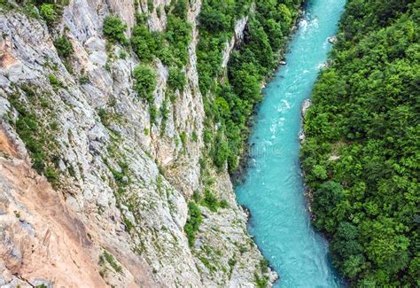 green hills  mountain river natural landscape montenegro stock