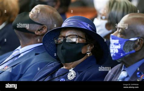 John Lewis Sister Attends The Funeral Service For The Late