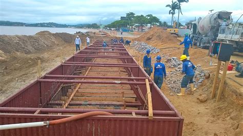 Iniciadas Obras Do Muro De Conten O Da Mar Na Vila Samarco Em