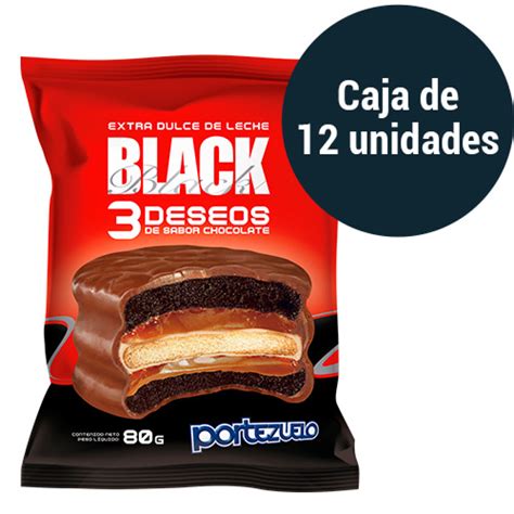 Caja De Alfajores Portezuelo Black U Triple Deseo Universo