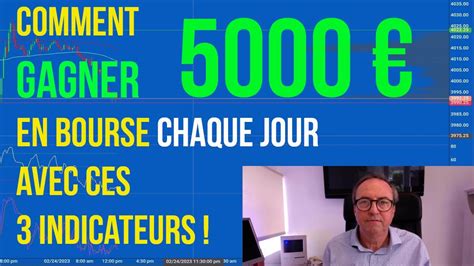 COMMENT GAGNER 5000 EUROS PAR JOUR EN BOURSE AVEC CES 3 INDICATEURS