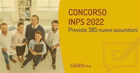 Concorso Inps 2022 Nuovo Bando Entro Fine Anno