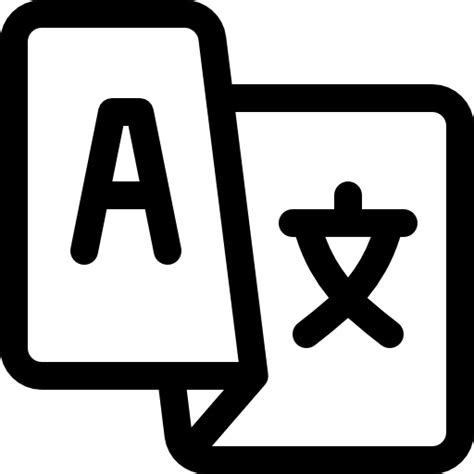 language basic rounded lineal icon