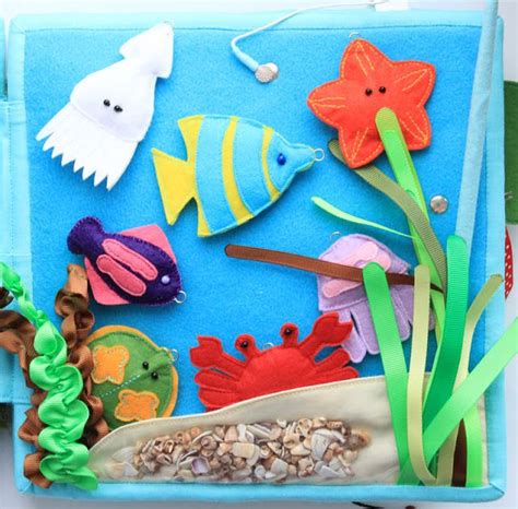 морские обитатели из фетра, поделки на морскую тему | Успокаивающие ...