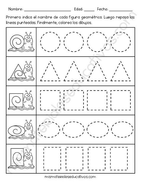 Mis Materiales Educativos Figuras Geométricas Para Niños De Kinder