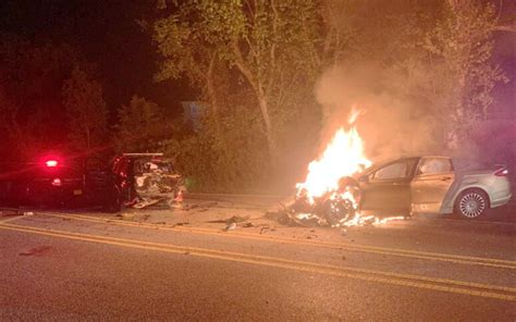 Suspected Impaired Driver Rescued From A Burning Vehicle After Crashing