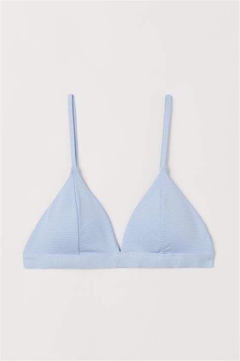 H M Padded Triangle Top And Bottom Bikini Set Women S Fashion