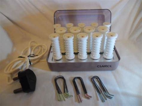Hair Styling Tools CLAIROL 14 ELECTRIC HEATED HOT CURLERS ROLLERS WITH PINS HYGIENICALLY