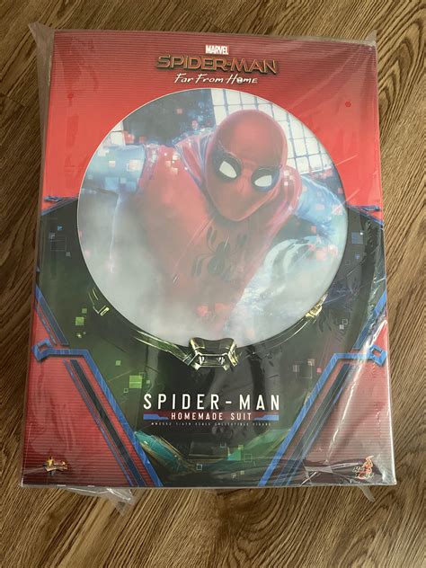Hot Toys Mms Marvel Spider Man Far From Home Spider Man Homemade Suit Hobbies Toys