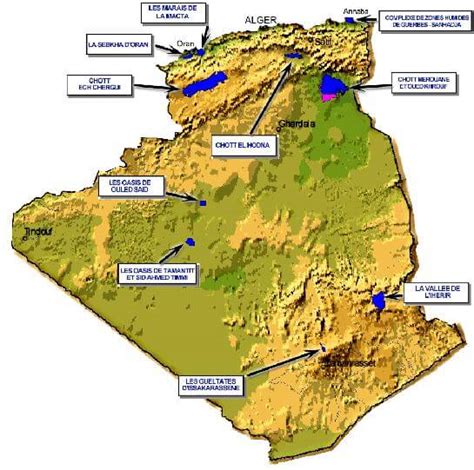 Algeria Map Guide Of The World