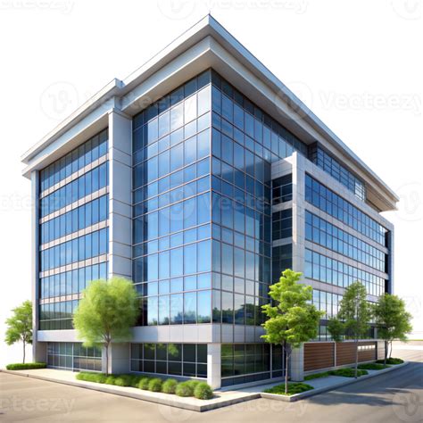 Modern Office Building With Glass Facade 48095752 Png