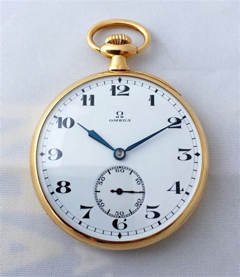 Omega Savonette Pocket Watch Kt Solid Yellow Gold Totally