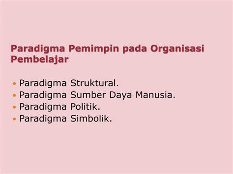 Ppt Kepemimpinan And Organisasi P Embelajar Powerpoint Presentation