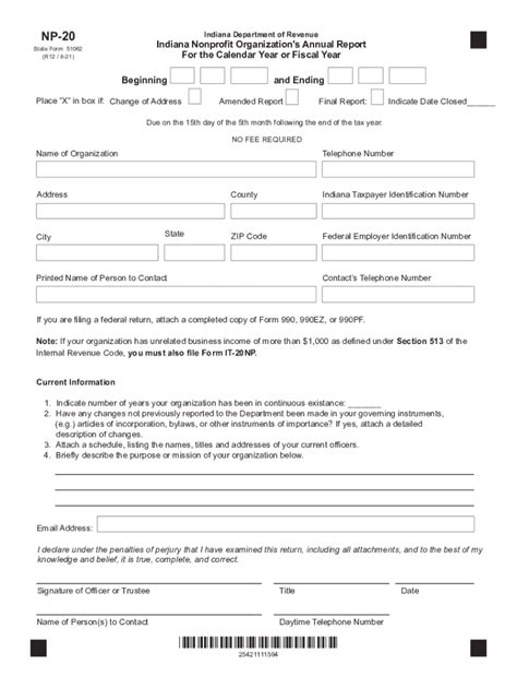 Np 1 Indiana 2021 2025 Form Fill Out And Sign Printable PDF Template