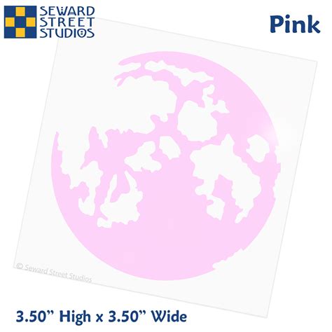 Pink Full Moon Vinyl Decal – Seward Street Studios