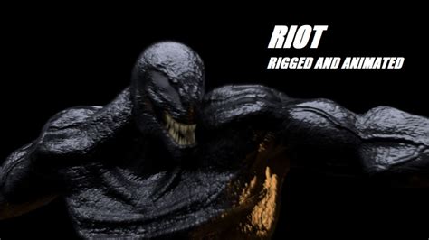 3d Model Riot Venom 2018 Inspired Model Rigged And Animated Vr Ar